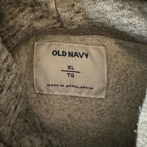 Old navy men grey hoodie size XL